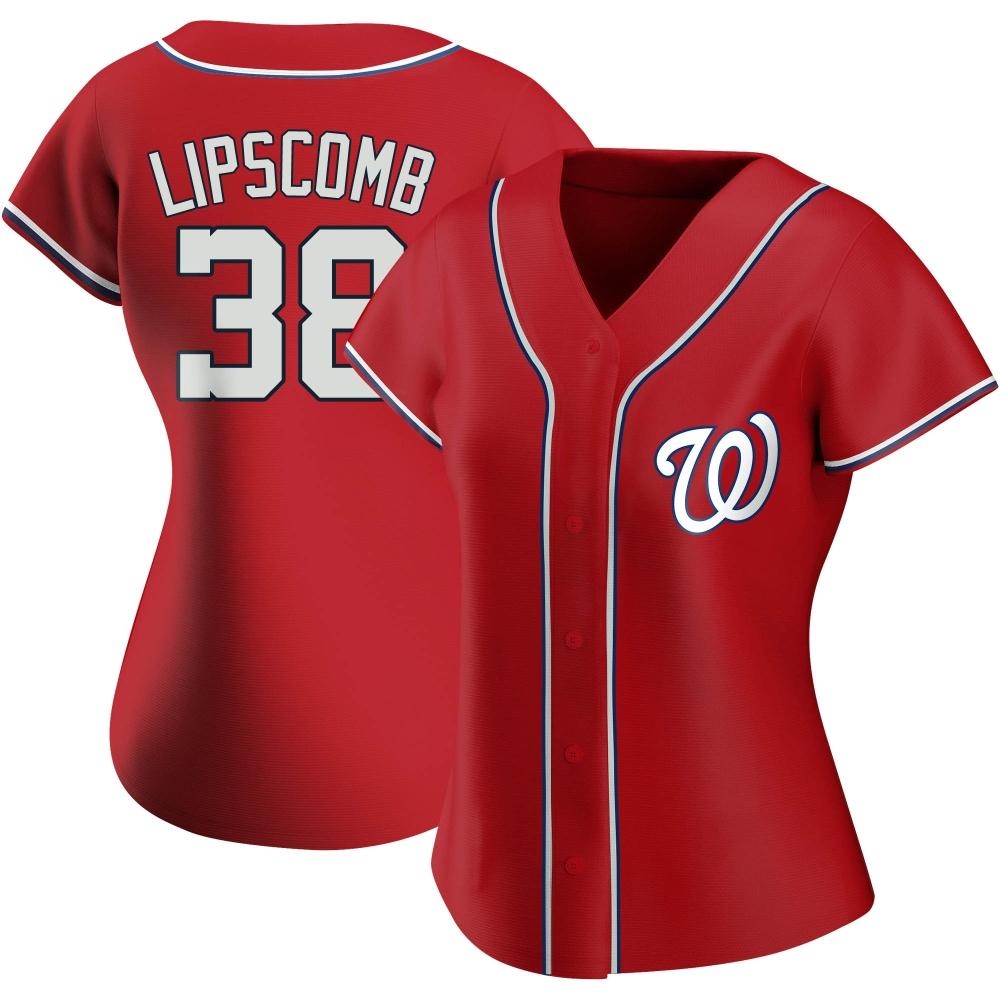 Authentic Trey Lipscomb Women's Washington Nationals Red Alternate Jersey Authentic Trey Lipscomb Women's Washington Nationals Red Alternate Jersey