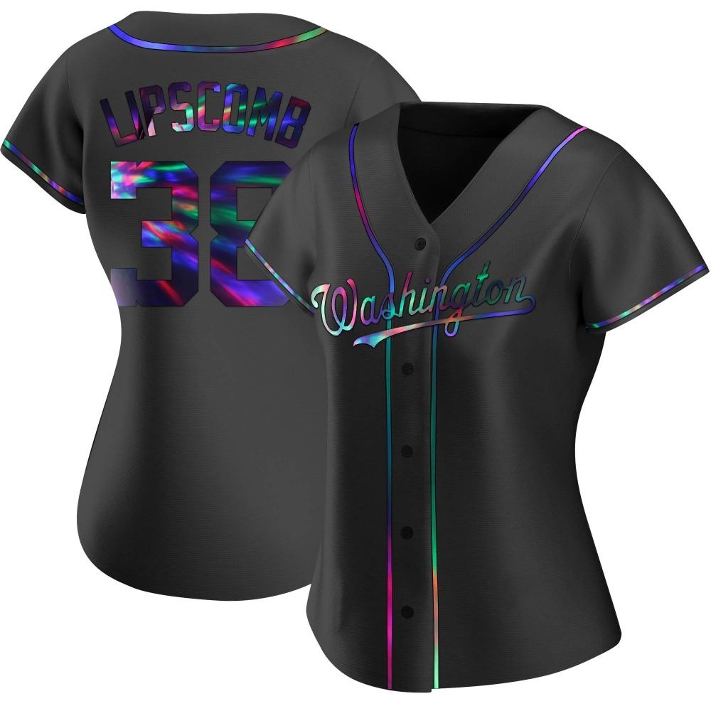 Replica Trey Lipscomb Women's Washington Nationals Black Holographic Alternate Jersey Replica Trey Lipscomb Women's Washington Nationals Black Holographic Alternate Jersey
