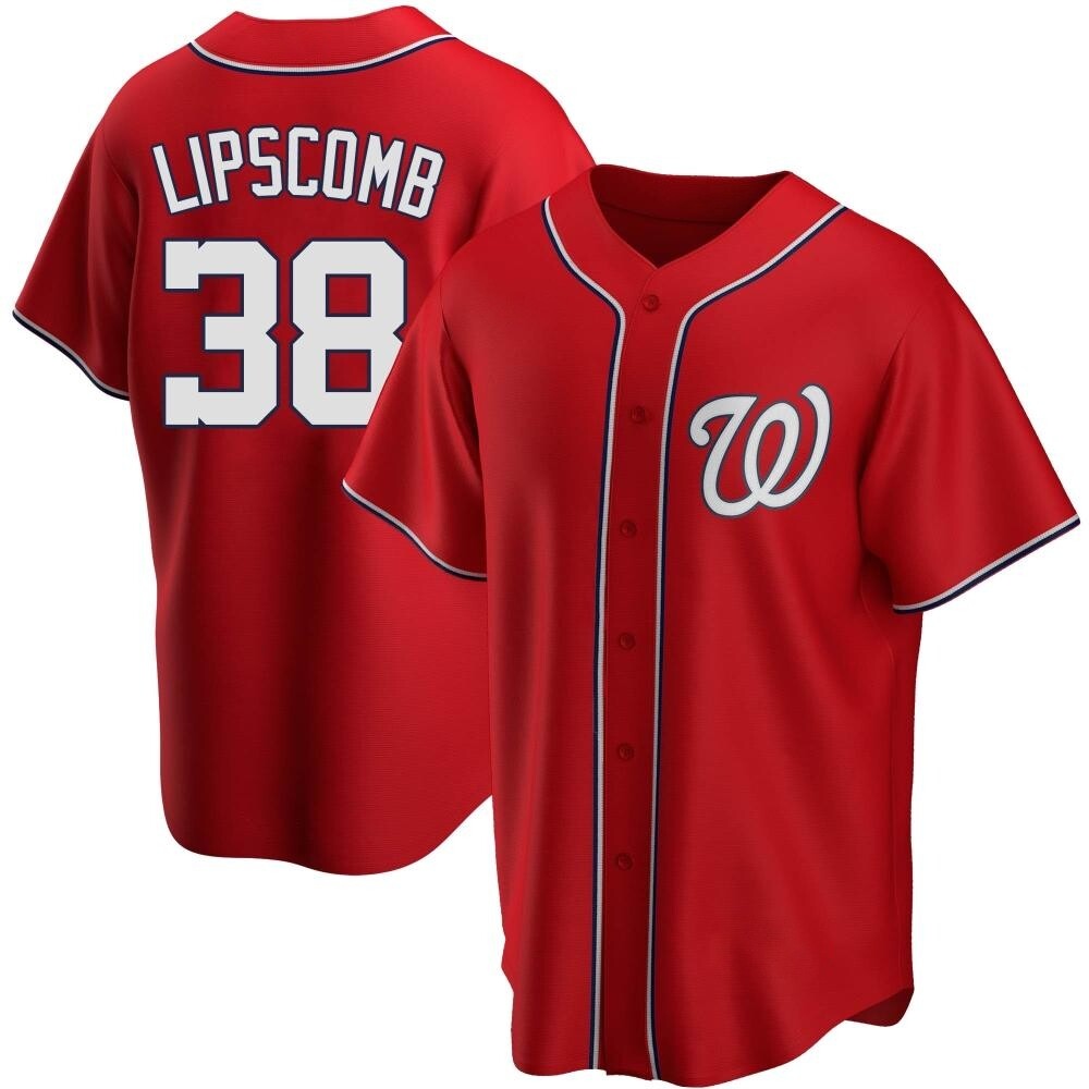 Replica Trey Lipscomb Youth Washington Nationals Red Alternate Jersey Replica Trey Lipscomb Youth Washington Nationals Red Alternate Jersey