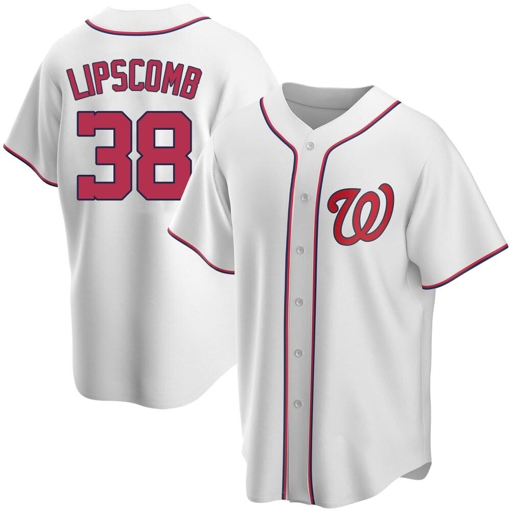 Replica Trey Lipscomb Youth Washington Nationals White Home Jersey Replica Trey Lipscomb Youth Washington Nationals White Home Jersey