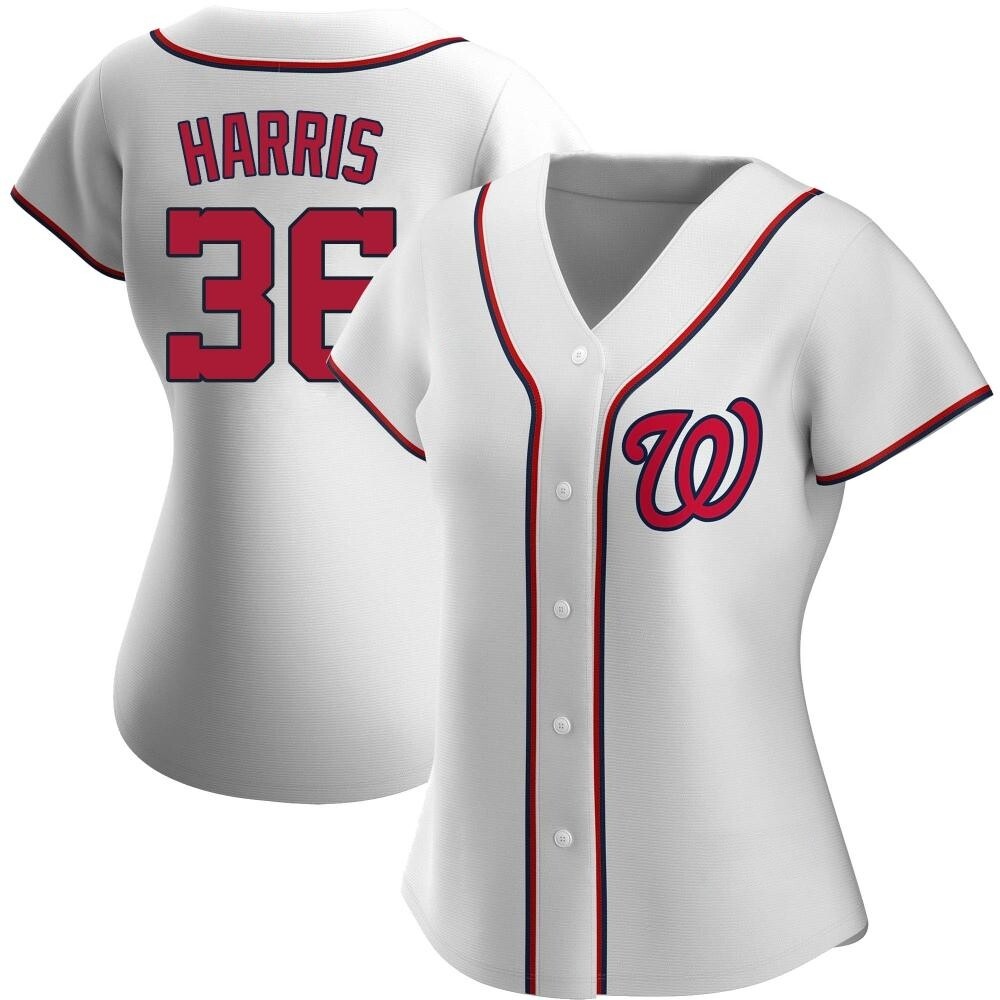 Authentic Will Harris Women's Washington Nationals White Home Jersey Authentic Will Harris Women's Washington Nationals White Home Jersey