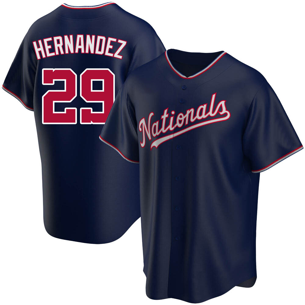 Replica Yadiel Hernandez Youth Washington Nationals Navy Alternate Jersey Replica Yadiel Hernandez Youth Washington Nationals Navy Alternate Jersey